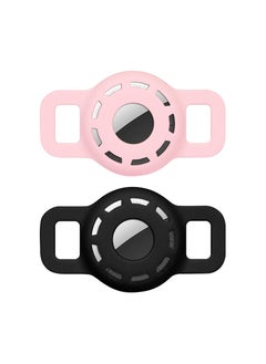 Y&D 2 Pack Case for Airtag 2021 Dog Collar Holder Cat with Anti-Lost Design Collars Small Pet Puppy Loop & Backpack Bag Straps  - Image 1