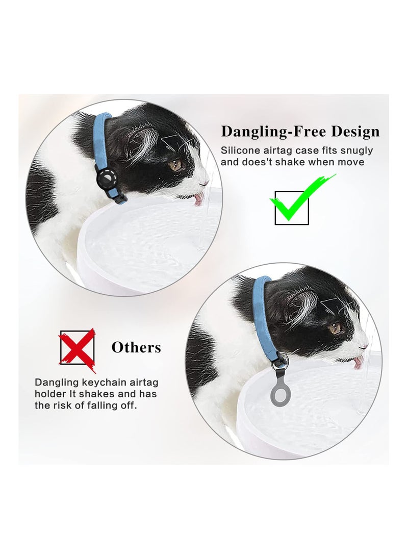 Y&D 2 Pack Case for Airtag 2021 Dog Collar Holder Cat with Anti-Lost Design Collars Small Pet Puppy Loop & Backpack Bag Straps  - Image 4