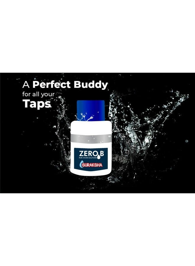 Zero B Suraksha Tap Filter Attachment | 3-Stage Water Purification | Kills 99.99% Bacteria & Viruses|7500L Capacity |Compatible with Hard & Normal Water| Ideal for Kitchen Bathroom Outdoor |Pack of 2 - Image 5