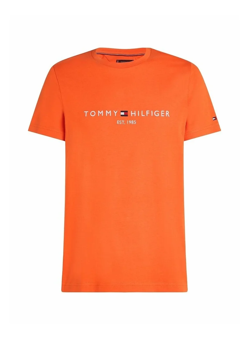 TOMMY HILFIGER Logo Embroidery Slim Jersey T-Shirt