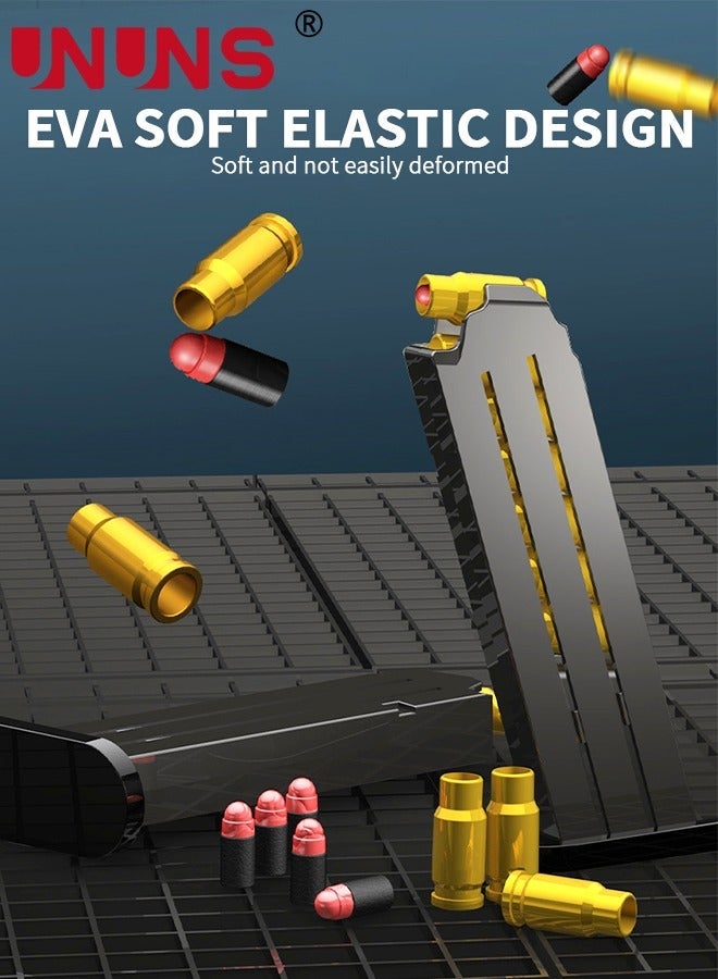 UNUNS Toy Gun,Soft Foam Blasters,Toy Foam Shock Wave Soft Bullet Gun,Safety Hand Gun,Educational Toy Model,Pull Back Action Outdoor Shooting Game,Gift For 8+ Kids Boys Girls Teens Adults,Orange Graffiti - Image 4