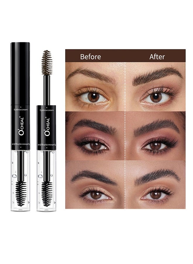OCHEAL - Double Head Styling Stereo Plastic Eyebrow-"Can't Rub Off" Long-Lasting Artificial Eyebrows ,Waterproof And Sweat Resistant For 18 Hours #03 - Image 1