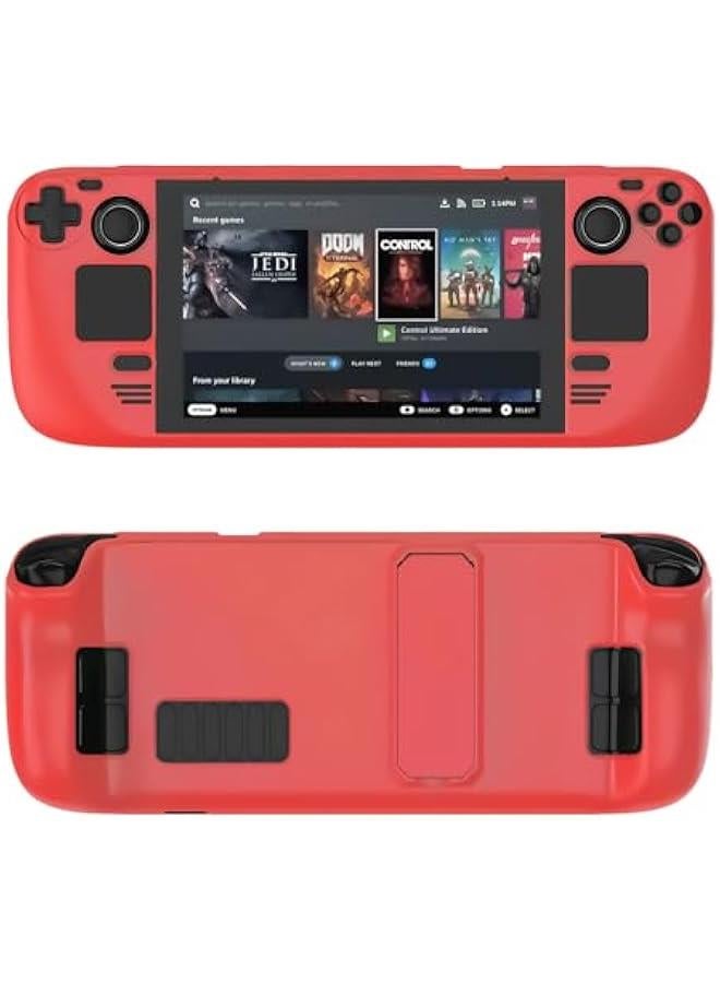 Steam Deck Case, Steam Deck Carrying Case, Kickstand Protective Case for Steam Deck, Steam Deck Accessories with Drops, Scratches, Dust, Fingerprints, Hands Full - Image 1