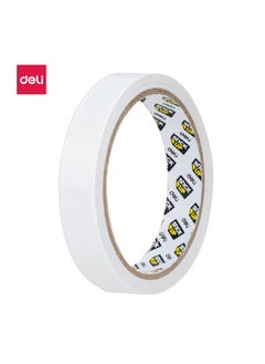 Deli Deli E30406 Double-Sided Tape - 18mm x 10Y x 80um (1 Roll/Bag), White  - Image 1