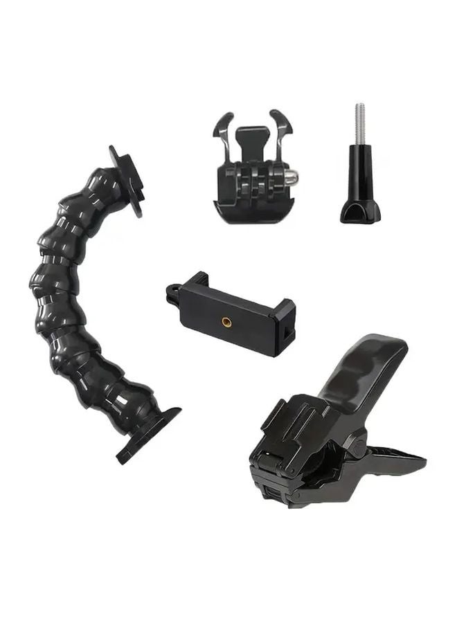 Black Shark Power Clamp Adjustable Gooseneck for Hero12 11 10 9 8 7 6 5 4 3 2 1 Max Fusion DJI Osmo Phone - Image 1