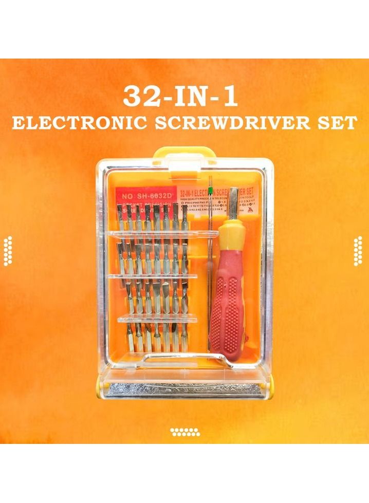 32 in 1 Electron Screwdriver Set, High Quality Pocket Precision Telecommunication Tools - Image 1