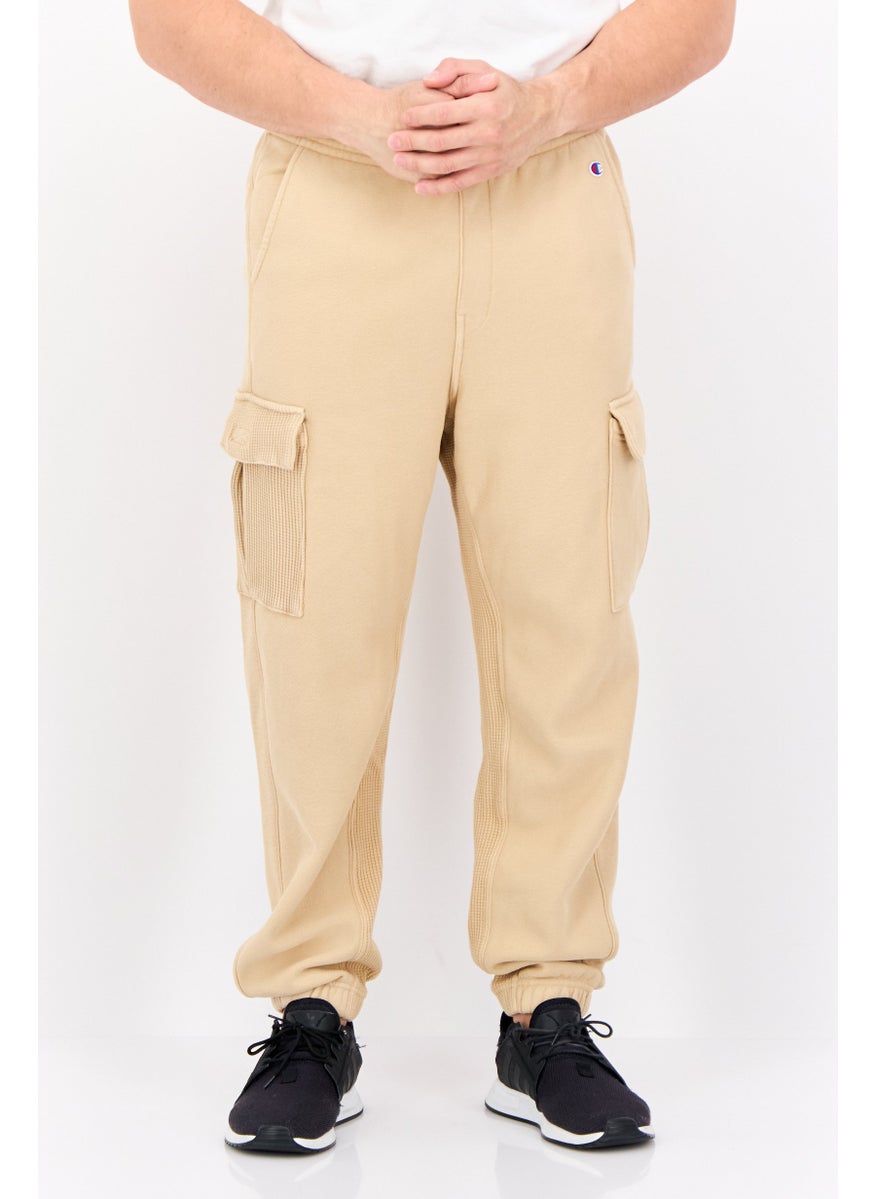 Champion Men Sportswear Fit Outdoor Cargo Jogger Pants, Beige  - Image 1