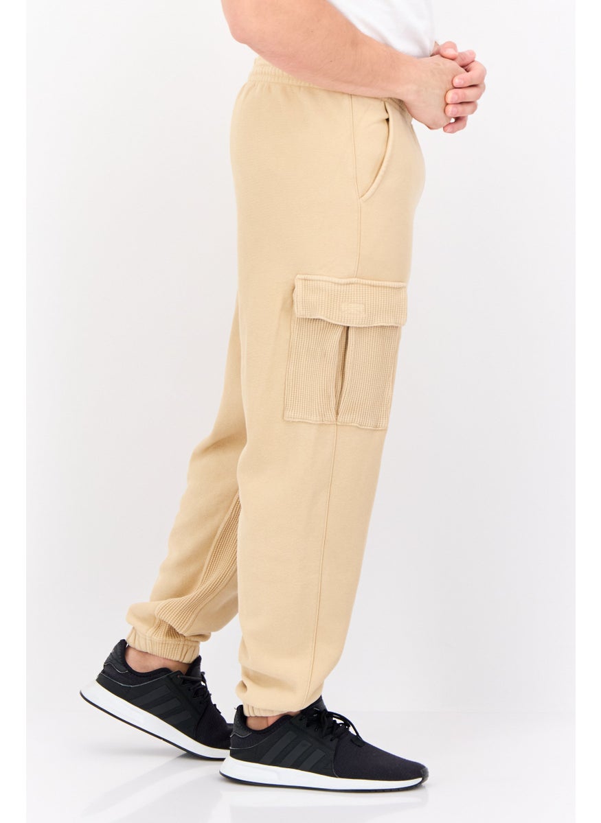 Champion Men Sportswear Fit Outdoor Cargo Jogger Pants, Beige  - Image 3