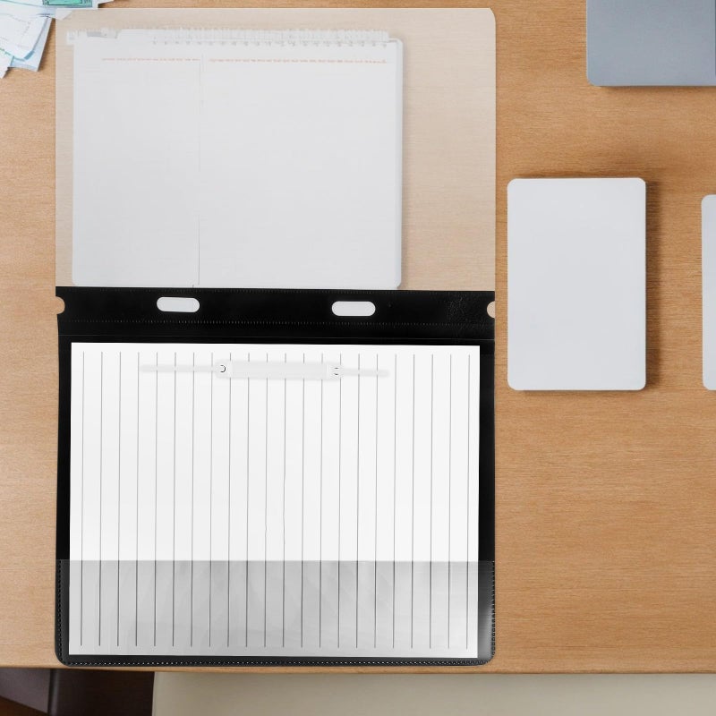 12 Pcs A4 Plastic 2 Hole File Folders Reusable Report Folder For Office School - Image 5