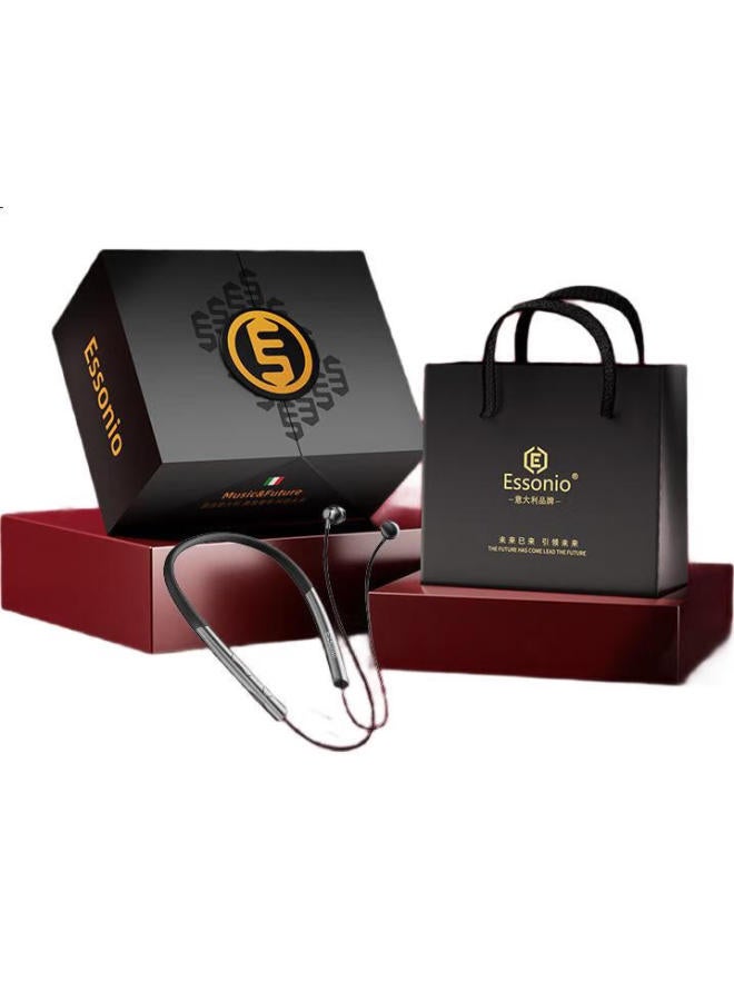 Essonio Italian Brand Z1s [berlin-grade Sound Effects] Neckband Bluetooth Earphones, Magnetic Wireless Dual-ear Sports Running Headphones For Calls, C Patible With Apple And Huawei - Image 3