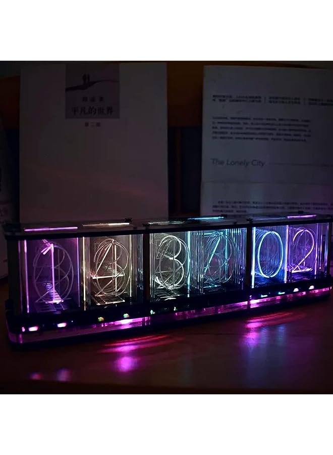 IAF Nixie Glow Tube Electronic Retro Table Clock - Image 1