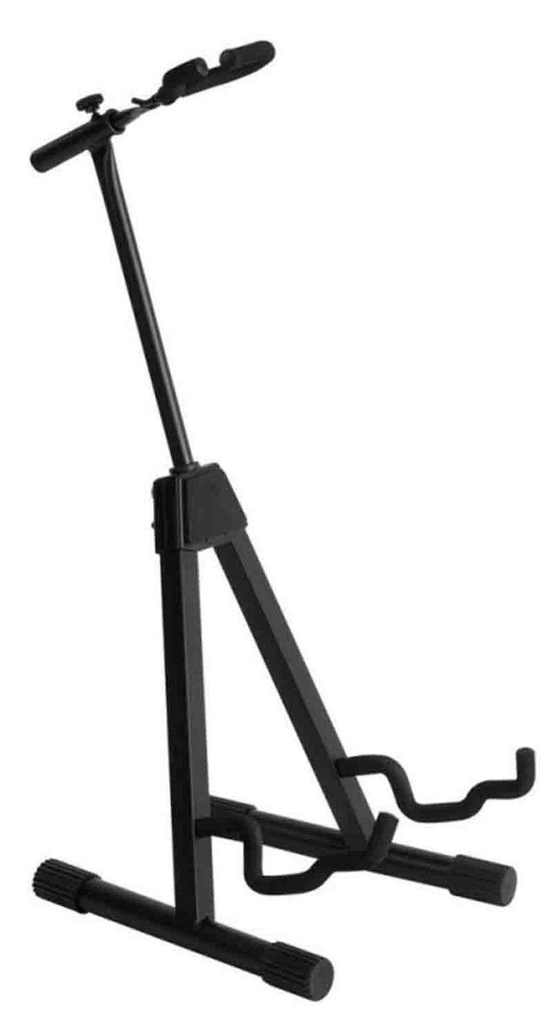 OnStage On-Stage GS7465 Pro Flip-It A-Frame Guitar Stand, Black - Image 1