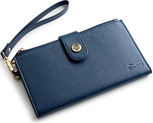 Claasico Women’s RFID Wristlet Wallet & Phone Holder | Multi Credit Card Bifold Organizer w/Zipper Pockets & Sweetly Packed in Gift Box - Image 1