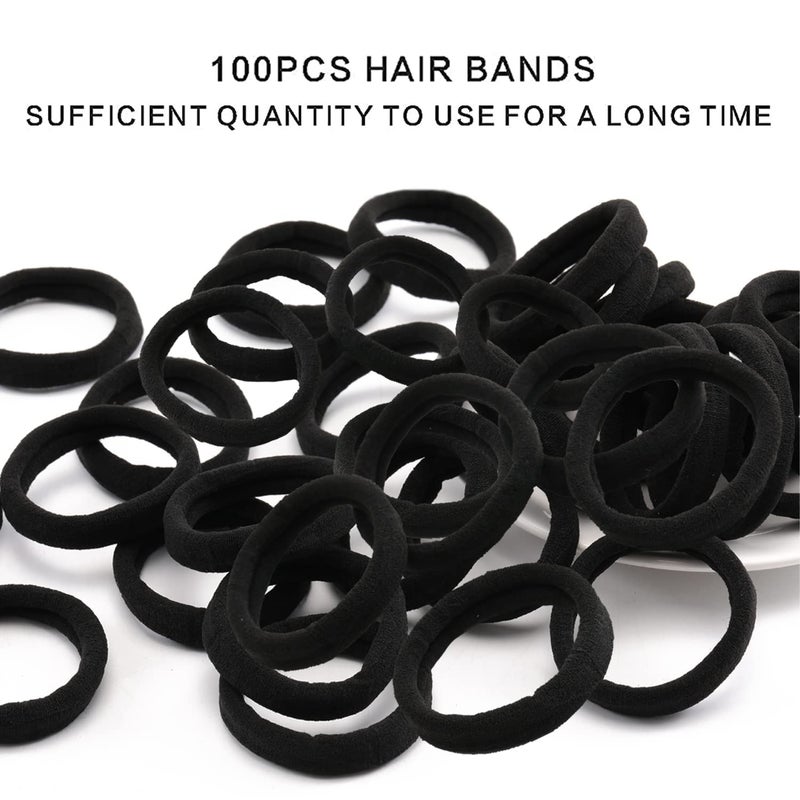 GITGRNTH Hair Band for Women & Girls - Rubber Band - Elastic Ponytail Hairband Ties Accessories Soft Cotton Stretchable Rubber Bands, Non-Slip For Medium, Thick & Thin Hair, Pain-Free (Multi-colored) (Cotton_30 Pic, Regular) - Image 4