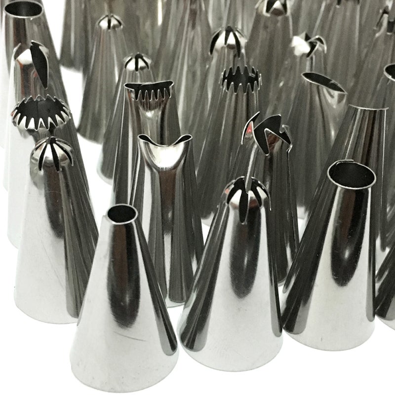Cake Decorating Tools 48-Piece Stainless Steel Set - Non-Stick Dishwasher Safe Corrosion Resistant Pastry Tools for Home Baking Enthusiasts - Image 2