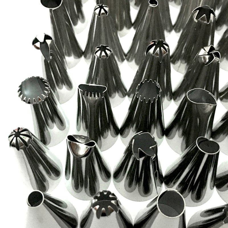 Cake Decorating Tools 48-Piece Stainless Steel Set - Non-Stick Dishwasher Safe Corrosion Resistant Pastry Tools for Home Baking Enthusiasts - Image 3