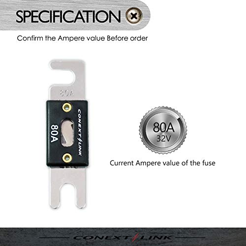 Conext Link ANL80-5 80 A Amp ANL Blade Fuse Nickel Plated 5 Pack - Image 4