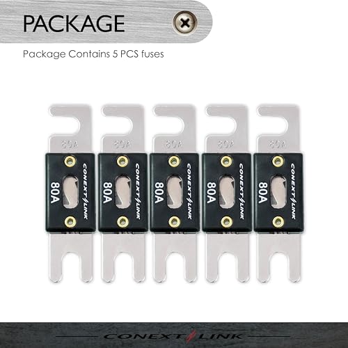 Conext Link ANL80-5 80 A Amp ANL Blade Fuse Nickel Plated 5 Pack - Image 5