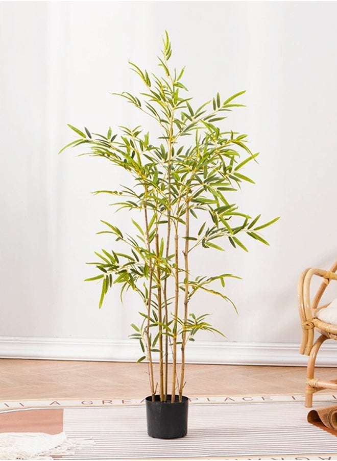 Generic 120cm artificial bamboo tree, imitation bamboo plant, real touch technology suitable for home office interior decoration  - Image 1