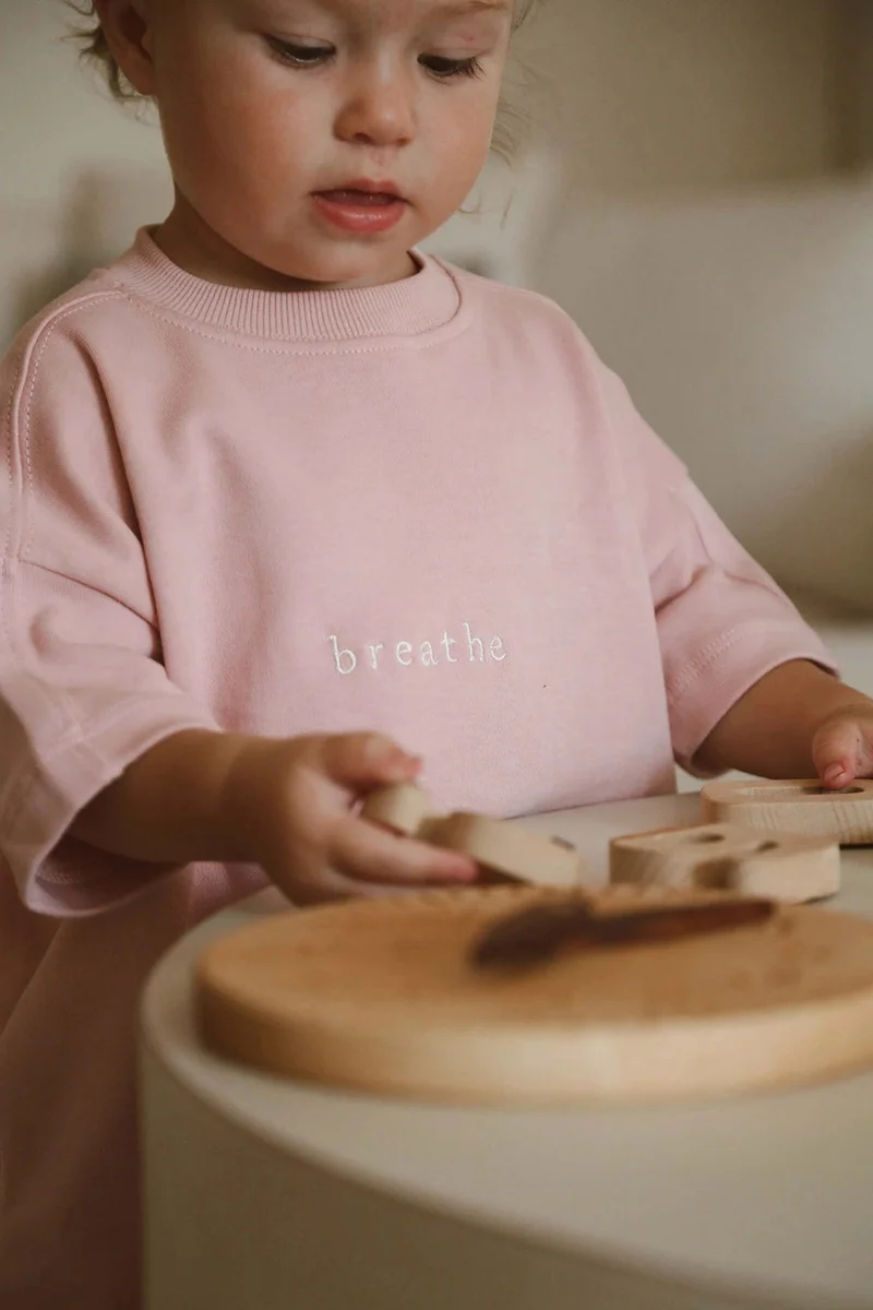 Ohlala Koala Oversize Pink Basic T-shirt