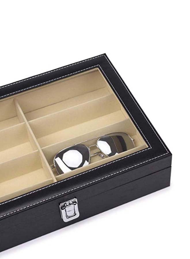 Loquat Glasses Storage Box Black 33x24x8centimeter - Image 4