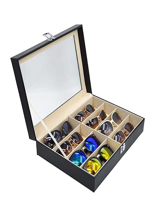 Loquat Glasses Storage Box Black 33x24x8centimeter - Image 3