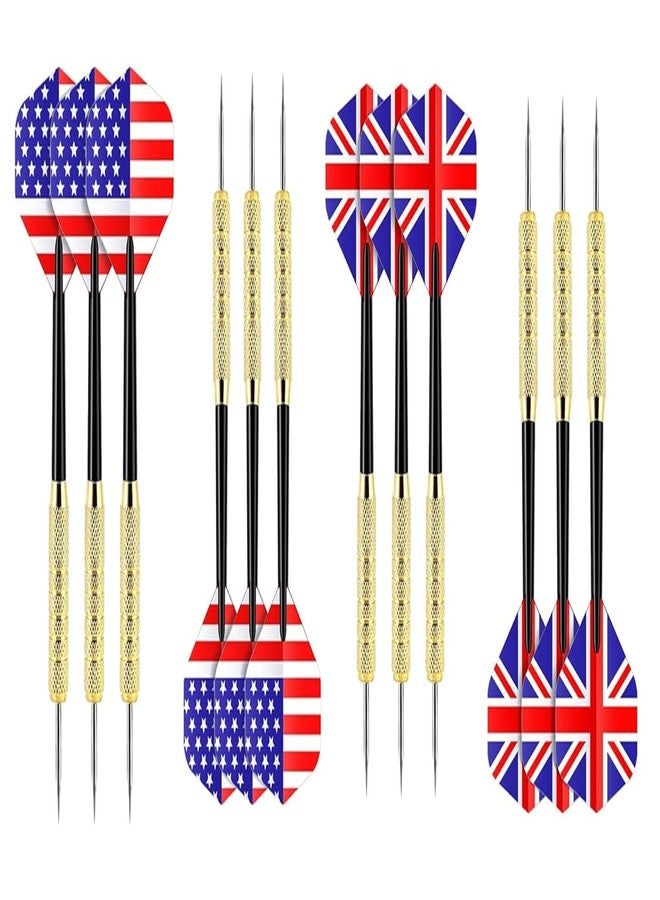 SLYK Steel Tip Darts Set, PVC Shaft Metal Darts Professional Darts for Dartboard (Pack of 12) - Image 1