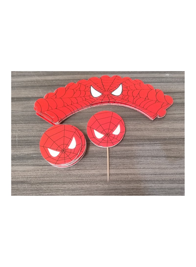 SET OF 2 PCS (Spiderman Toppers)(Party Bags Spiderman Warriors /6)  - Image 2
