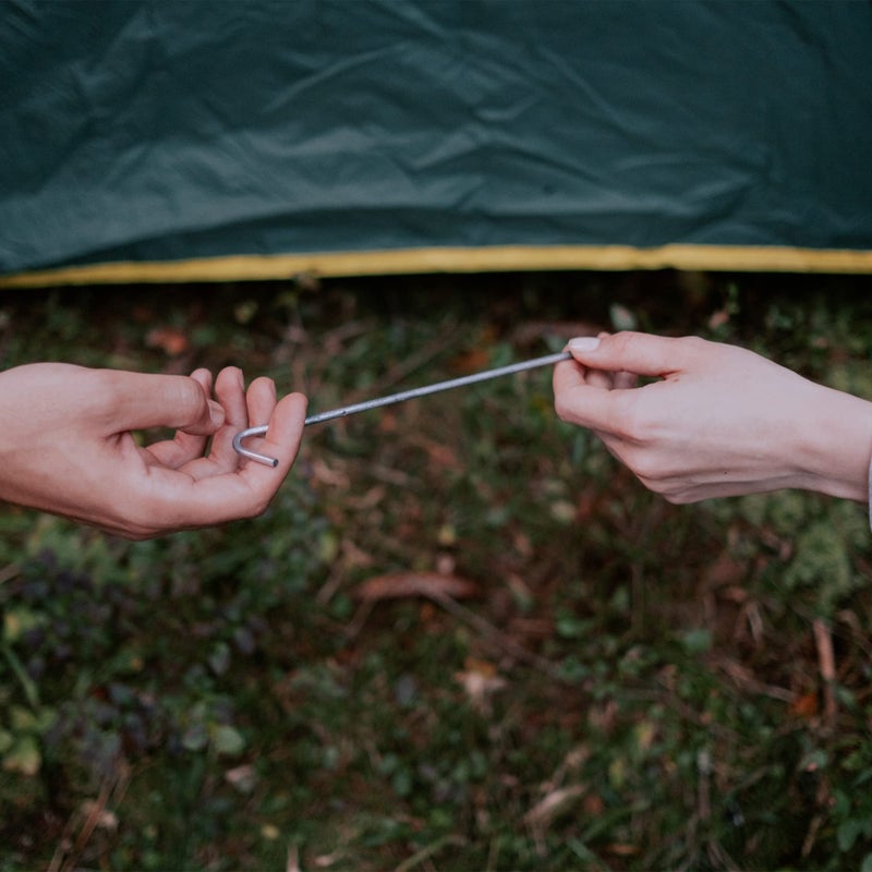 Super Z Outlet 9" Galvanized Non-Rust Anchoring Tent Stakes Pegs for Outdoor Camping, Soil Patio Gardening, Canopies, Landscaping Trim (20) - Image 5