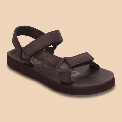 YOHO EVA Sandals for Men | EVA sole | Comfortable cushioned sole with TPR base | Lightweight | Soft skin friendly straps | Adjustable straps | Velcro closure | Vibrant colour options - Image 5