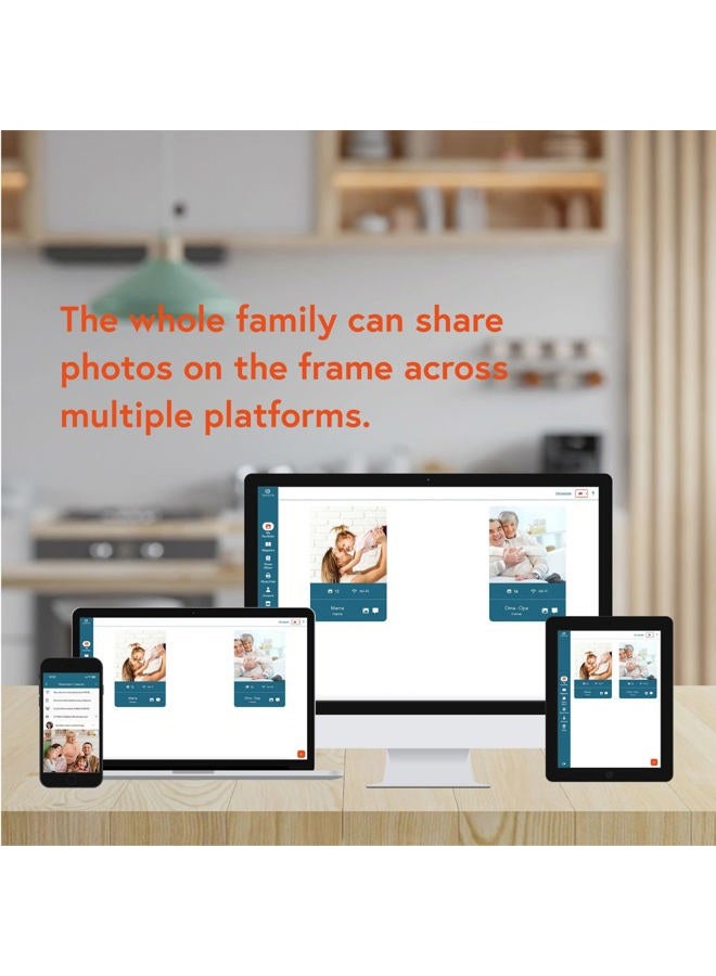 familink FAMILINK - 4G or WiFi Digital Picture Frame Load from Phone - Remote Easy Setup - Electronic Photo Frame You can Send Pictures to Instantly by App or Email - 10 inches Touch Screen 1280x800 px  - Image 3