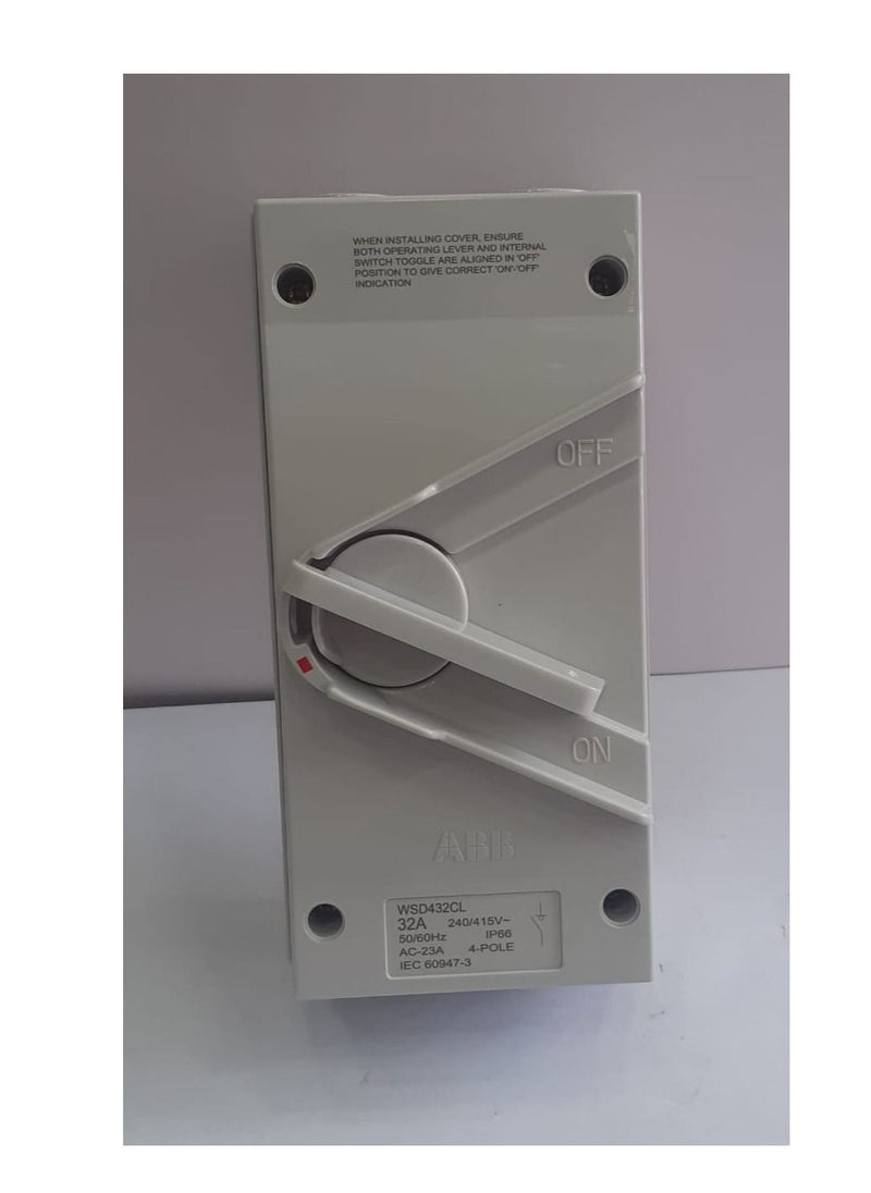 ABB - ABB weatherproof isolator 4pole 32amp - Image 1