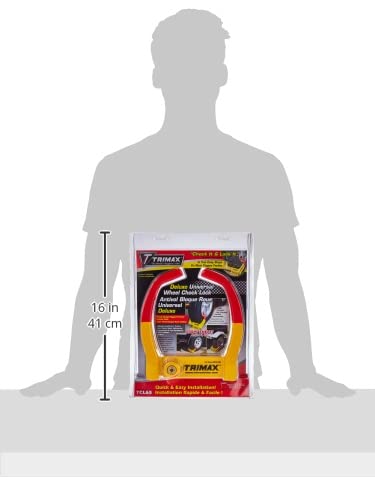 Trimax TCL65 Wheel Chock Lock , Yellow/Red, 7.25in - Image 3