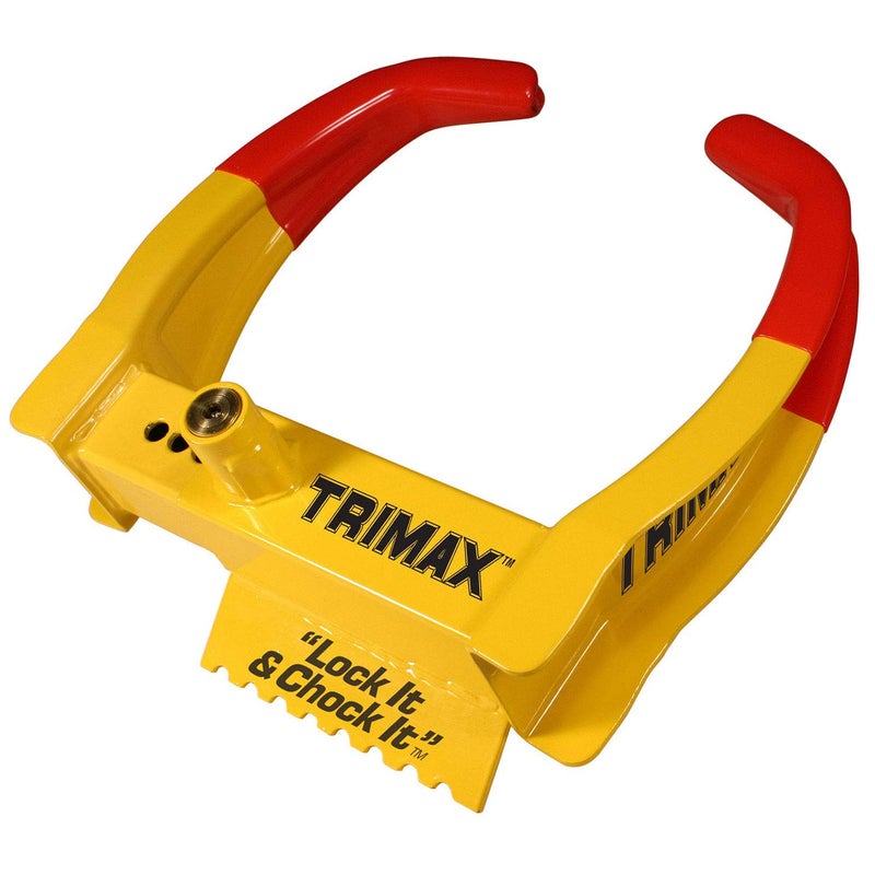 Trimax TCL65 Wheel Chock Lock , Yellow/Red, 7.25in - Image 1