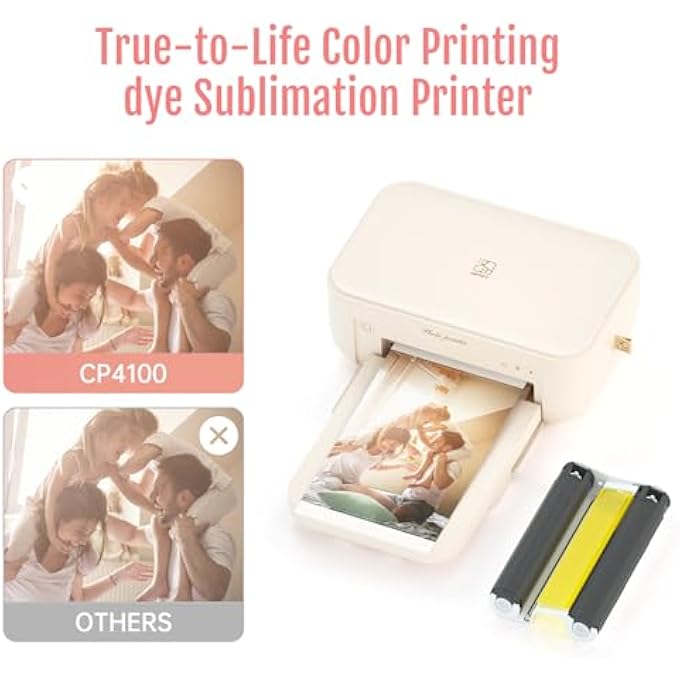 ورق صور 4"X 6" 108 ورقة ورقتين شريطة مصممة لطابعة الصور CP4100 - Image 3