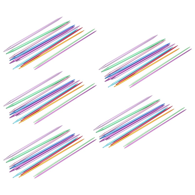 Knitting Needles:  Aluminum Double Pointed Set - Ergonomic Design, Durable Glossy Weaving Needles for Small Household Knitting Projects, Beginner Or Experienced Knitters - Image 4