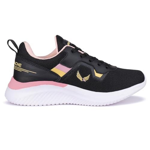 BERSACHE Premium Sports,Gym, Trending Stylish Running Shoes for Women (Black), 5 UK - Image 3
