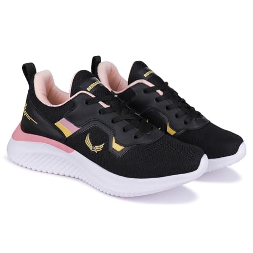 BERSACHE Premium Sports,Gym, Trending Stylish Running Shoes for Women (Black), 5 UK - Image 1