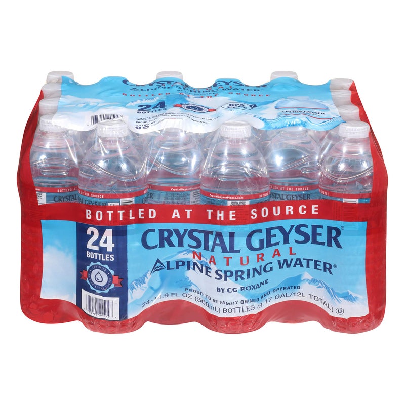 Crystal Geyser Natural Alpine Spring Water Drinking Water Bottled at the Source 169oz Bottles 24Pack - Image 3
