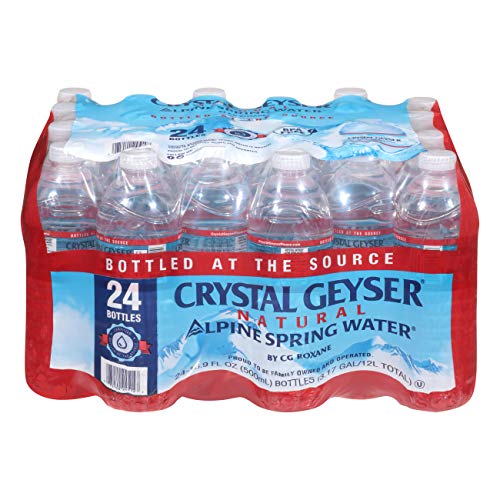 Crystal Geyser Natural Alpine Spring Water Drinking Water Bottled at the Source 169oz Bottles 24Pack - Image 1