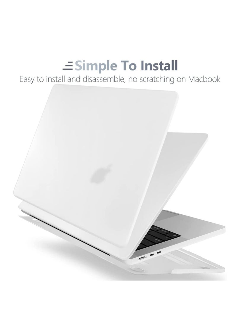 Generic 3 in 1 Compatible with MacBook Air 13.6 inch 2022 A2681 M2 Chip and 2024 A3113 M3 Chip and 2025 A3240 M4 Chip with Retina Display, Plastic Hard Shell Case + TPU Keyboard Skin Cover + Screen Protector, Frosted Clear  - Image 4