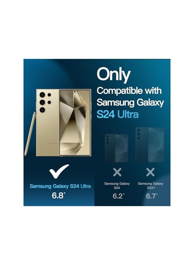 JETech Screen Protector for Galaxy S24 Ultra 5G 6.8-Inch, Flexible TPU Film, Fingerprint ID Compatible, Easy Installation, HD Clear, 3-Pack - Image 2