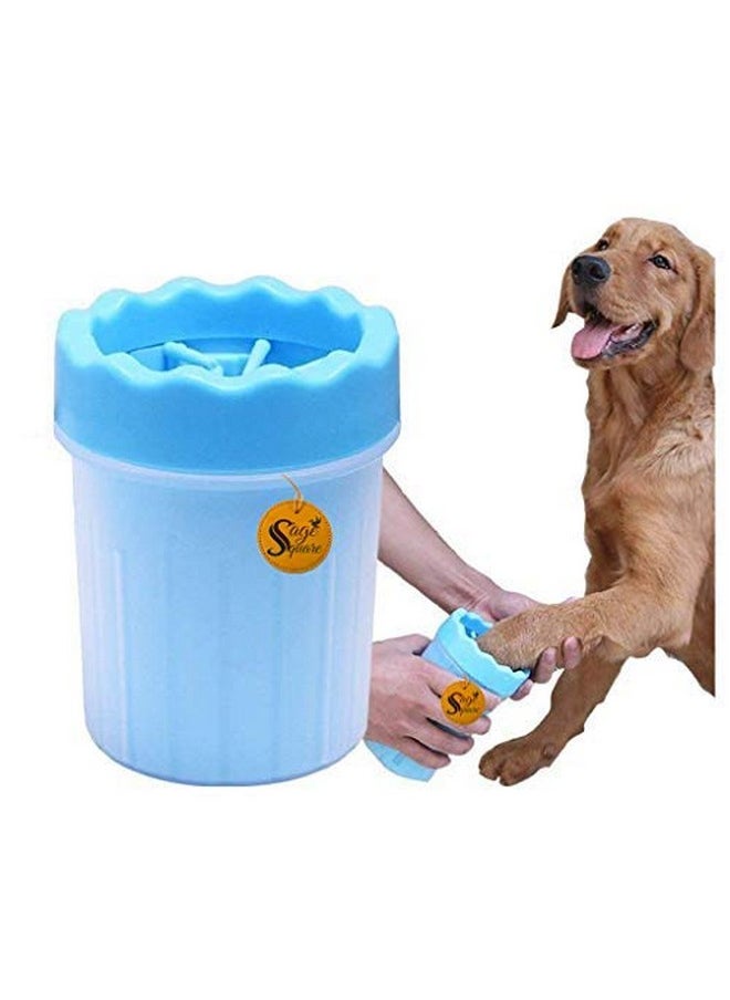Sage Square Dog Paw Cleaner, Portable Washer Cleaning Brush Cup For Wash Away Sediment (Large) - Color May Vary  - Image 3