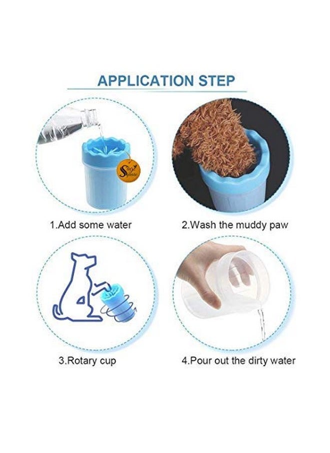 Sage Square Dog Paw Cleaner, Portable Washer Cleaning Brush Cup For Wash Away Sediment (Large) - Color May Vary  - Image 4