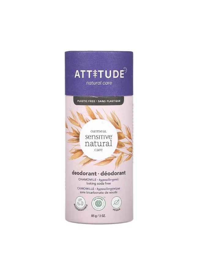 Attitude Oatmeal Sensitive Natural Care Deodorant Chamomile 3 oz  85 g  - Image 1