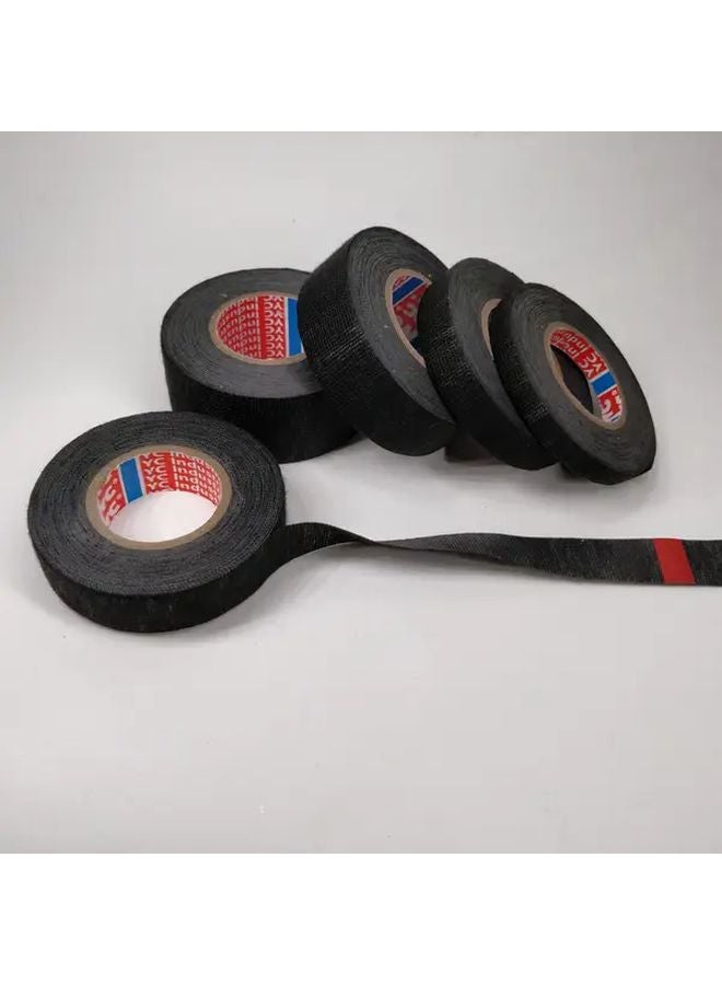 Tesa Type 25mm x 590.55 Inch Heat Resistant Self Adhesive Cable Management Fabric Tape - Image 5