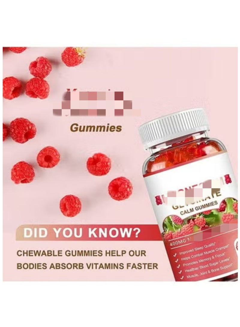 WelnessWays 60 Gummies Raspberry Wellness Gummies 400mg Per Serving Daily Wellness Support Gluten Free Non GMO Organic Ingredients Natural Raspberry Flavor Daily Nutrition Supplement - Image 4