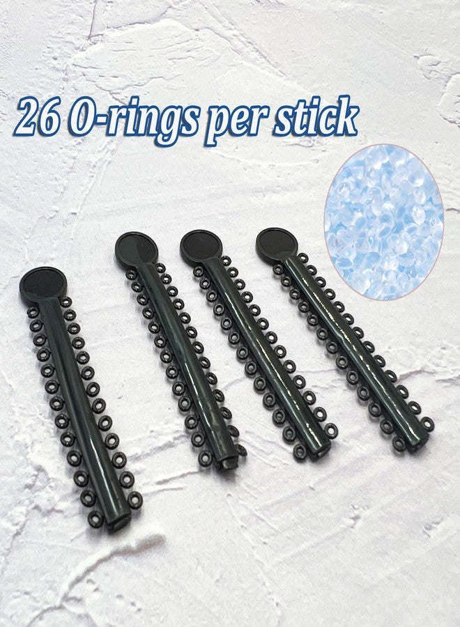 HRASY 1040 pcs Orthodontic Ligature Ties Black Braces Rubber Bands O-Ring, Black - Image 5
