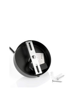 NAGAFA SHOP Ceiling Pendant & Lamp Holder, Metal Pendant Light Fitting, E27 Lamp Holder, Fitting Set with Braided Fabric Cable (Black)  - Image 5