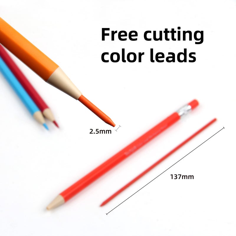 TECHJOB Colored Mechanical Pencil 2.6mm, 36pcs - Image 5